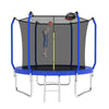 Yeah Depot - 8FT Trampoline with Basketball Hoop, ASTM Approved Reinforced Type Outdoor Trampoline with Enclosure Net