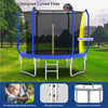 Yeah Depot - 8FT Trampoline with Basketball Hoop, ASTM Approved Reinforced Type Outdoor Trampoline with Enclosure Net