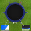 Yeah Depot - 10FT Trampoline with Basketball Hoop, ASTM Approved Reinforced Type Outdoor Trampoline with Enclosure Net