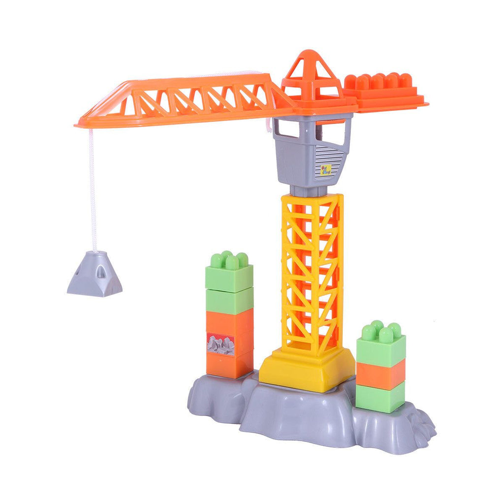 Sanal Magaza - Ogi Mogi Toys Construction Blocks & Crane 44 Pieces