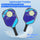 Eggracks by Global Phoenix - 1Pc Pickleball Set 2 Fiberglass Paddles 4 Outdoor Indoor Balls Portable Carry Bag 2 Cooling Towel Lightweight Ergonomic Grip for Beginners Pros