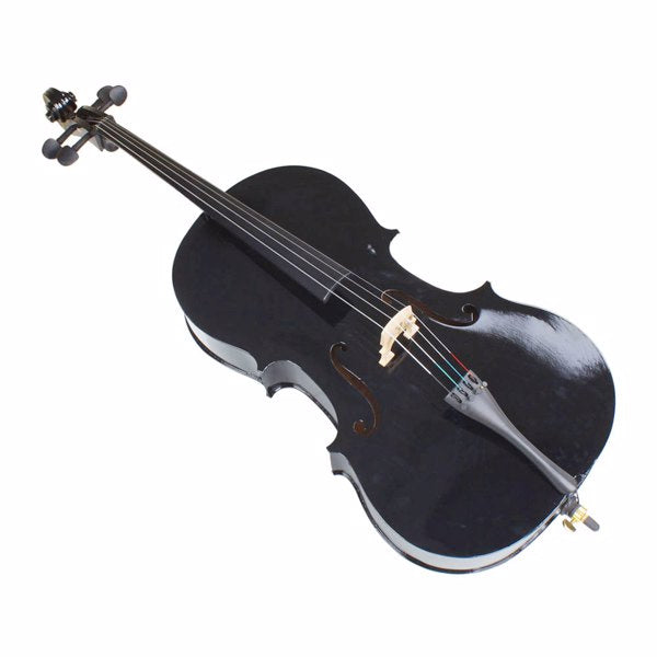 inQ Boutique - 4/4 Wood Cello Bag Bow Rosin Bridge Black (Old code:85409801)