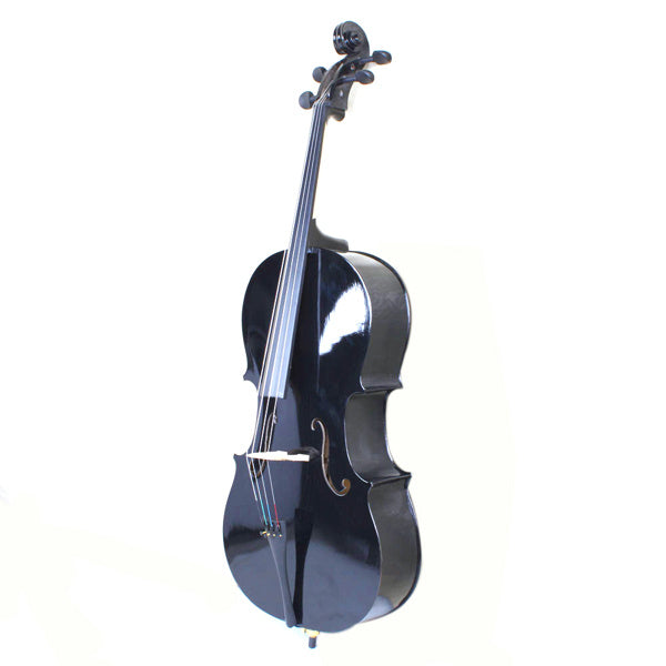 inQ Boutique - 4/4 Wood Cello Bag Bow Rosin Bridge Black (Old code:85409801)