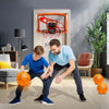 Eggracks by Global Phoenix - Indoor Mini Basketball Hoop Set Over Door Basketball Hoop with 4 Inflatable Balls Electric Audio Scorer Foldable Basket Gift for Kids and Adults