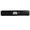 inQ Boutique - 19'' 2U Steel Plate DJ Drawer Equipment Cabinet with Keys Black