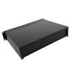 inQ Boutique - 19'' 2U Steel Plate DJ Drawer Equipment Cabinet with Keys Black