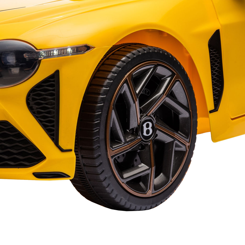 COOLMORE - Licensed Bentley Mulsanne,12v7A Kids ride on car 2.4G W/Parents Remote Control,electric car for kids,Three speed adjustable,Power display, USB,MP3 ,Bluetooth,LED light,Three-point safety belt