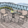 Hooya Imp.& Exp.  - 3 Pieces Outdoor Bistro Set with 2 Folding Chairs