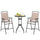 Hooya Imp.& Exp.  - 3 Pieces Outdoor Bistro Set with 2 Folding Chairs