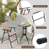 Hooya Imp.& Exp.  - 3 Pieces Outdoor Bistro Set with 2 Folding Chairs