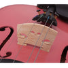 inQ Boutique - New 1/8 Acoustic Violin Case Bow Rosin Pink