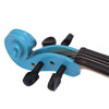 inQ Boutique - 4/4 Acoustic Violin Case Bow Rosin Sky Blue