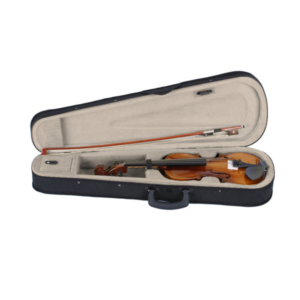 inQ Boutique - New 3/4 Acoustic Violin Case Bow Rosin Natural
