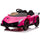 inQ Boutique - LEADZM Lamborghini Poison Small Dual Drive 12V 4.5AH with 2.4G Remote Control Sports Car Pink