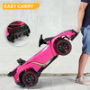 inQ Boutique - LEADZM Lamborghini Poison Small Dual Drive 12V 4.5AH with 2.4G Remote Control Sports Car Pink