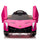 inQ Boutique - LEADZM Lamborghini Poison Small Dual Drive 12V 4.5AH with 2.4G Remote Control Sports Car Pink