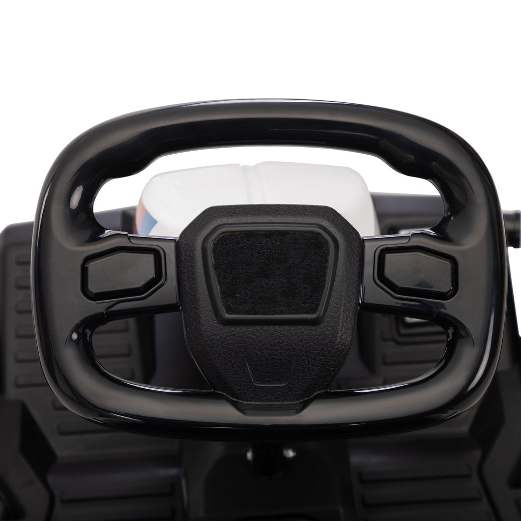 FX070 - Electric GoKart Pro, Kids Racing Car, Outdoor Ride On Toy with MP3 for Kids Aged 4-16, Black and White