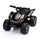 FX070 - Kids Ride-on ATV, 6V Battery Powered Electric Quad Car with Music, LED Lights and Spray Device, 4 Wheeled Ride-on Toy for Toddlers Age 3-5, Black
