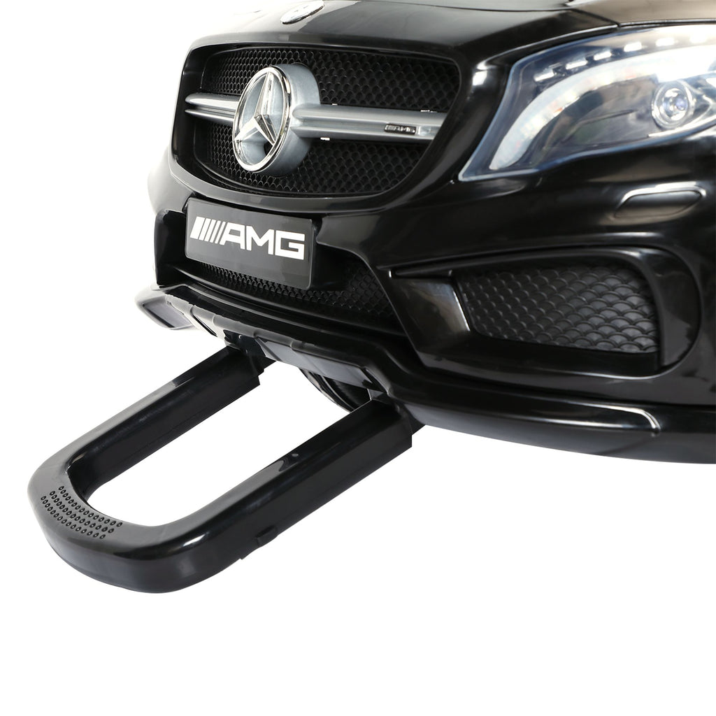 FX070 - Licensed Mercedes Benz AMG 6V Kids Ride On Electric Car with Remote Control, Story Education AUX, Black