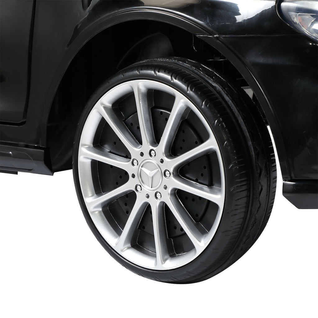 FX070 - Licensed Mercedes Benz AMG 6V Kids Ride On Electric Car with Remote Control, Story Education AUX, Black