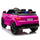 FX070 - 12V Kids Ride On SUV Cop Car with Remote Control, Siren Sounds Alarming Lights, Music Story - Rose Red