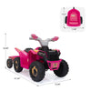 FX070 - Children's Beach Car - with Trailer - Pink