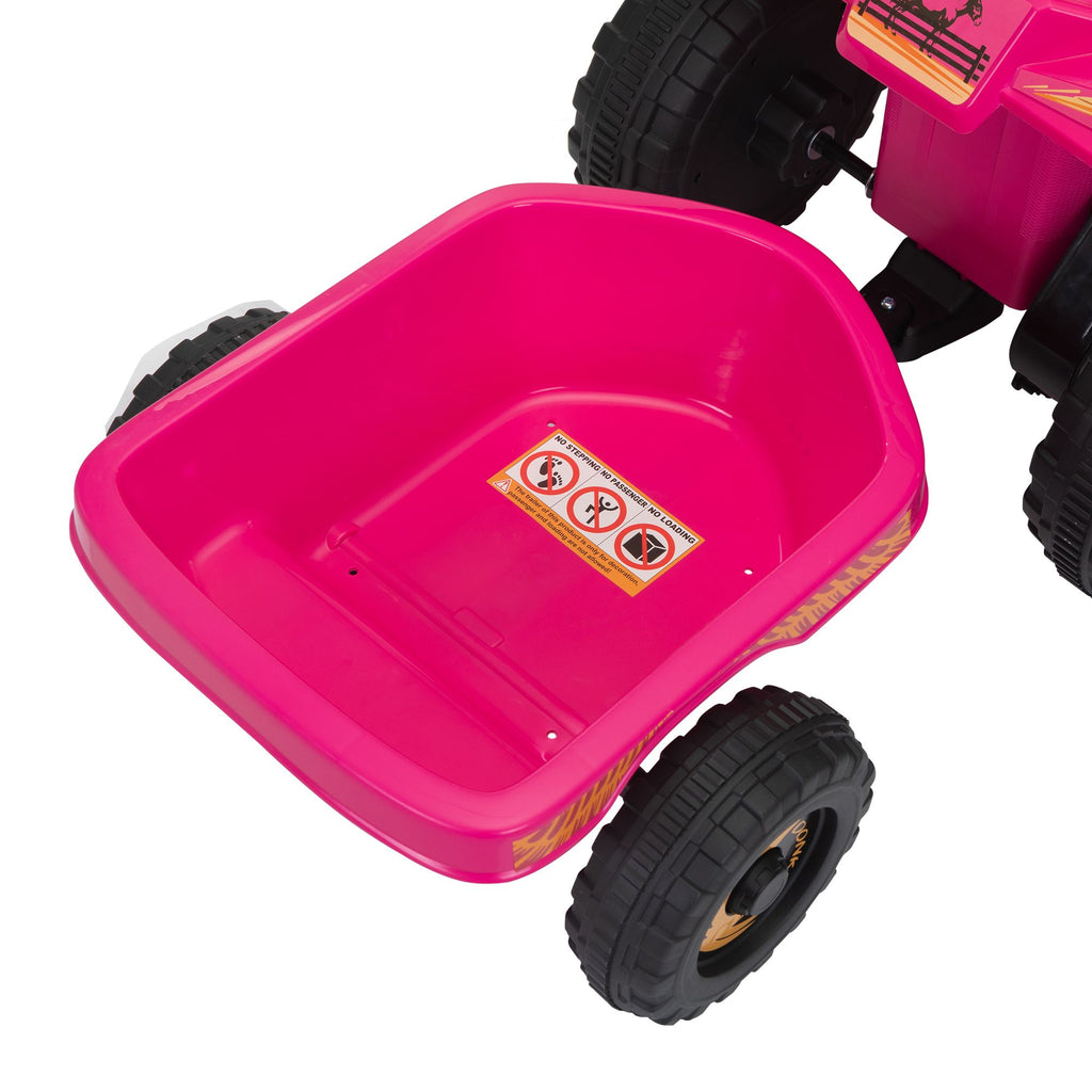 FX070 - Children's Beach Car - with Trailer - Pink
