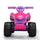 FX070 - Kids Ride-on ATV, 6V Battery Powered Electric Quad Car with Music, LED Lights and Spray Device, 4 Wheeled Ride-on Toy for Toddlers Age 3-5, Rose Red