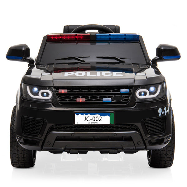 inQ Boutique - 12V Kids Police Ride On Car Electric Cars 2.4G Remote Control, LED Flashing Light, Music & Horn.