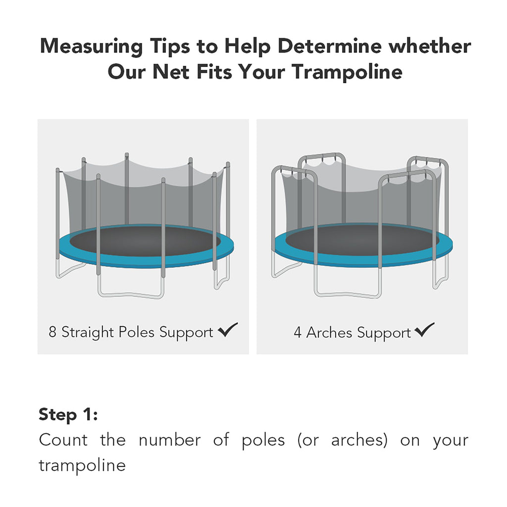 AGK - Safe Net for 15ft 8 Pole Trampline