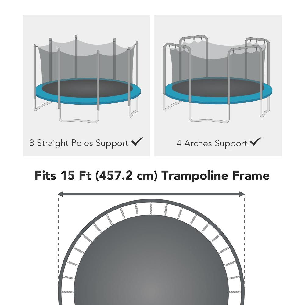 AGK - Safe Net for 15ft 8 Pole Trampline