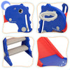FX070 - 3 in 1 Freestanding Toddler Slide;  Indoor Outdoor Playground with Basketball Hoop and Ball for Kids Under 3 Years