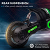 Yeah Depot - Aosom Electric Dirt Bike with Twist Grip Throttle, 24V 350W Off-Road Electric Motorcycle, Up to 15 MPH with Brake, Music Horn, Rear Suspension for Ages 13+ Years, Green