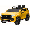 Yeah Depot - Aosom Chevrolet TAHOE Licensed Kids Ride on Car, 12V Battery Powered Kids Electric Car with Remote Control, 4-wheeler Suspension, Music, Lights, Horn, for Ages 3-6 Years Old, Yellow