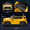 Yeah Depot - Aosom Chevrolet TAHOE Licensed Kids Ride on Car, 12V Battery Powered Kids Electric Car with Remote Control, 4-wheeler Suspension, Music, Lights, Horn, for Ages 3-6 Years Old, Yellow