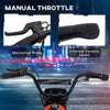 Yeah Depot - Aosom Electric Dirt Bike with Twist Grip Throttle, 24V 350W Off-Road Electric Motorcycle, Up to 15 MPH with Brake, Music Horn, Rear Suspension for Ages 13+ Years, Red