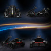 Yeah Depot - Aosom 24V 7.5 MPH Electric Go Kart with Adjustable Seat, Drifting Car Battery Powered Ride on Toy Outdoor with Slow Start, Button Start, Music, Honking Horn, Lights, for 6-12 Years Old, Black