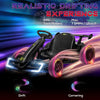 Yeah Depot - Aosom 24V 7.5 MPH Electric Go Kart with Adjustable Seat, Drifting Car Battery Powered Ride on Toy Outdoor with Slow Start, Button Start, Music, Honking Horn, Lights, for 6-12 Years Old, Black