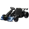 Yeah Depot - Aosom 24V 7.5 MPH Electric Go Kart with Adjustable Seat, Drifting Car Battery Powered Ride on Toy Outdoor with Slow Start, Button Start, Music, Honking Horn, Lights, for 6-12 Years Old, Black