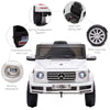 Yeah Depot - Aosom 12V Kids Electric Car, Mercedes Benz G500 Licensed Battery Powered Ride on Truck for Kids with Remote Control, Headlights, Music, Suspension & Storage for Boys and Girls, White