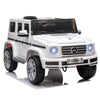 Yeah Depot - Aosom 12V Kids Electric Car, Mercedes Benz G500 Licensed Battery Powered Ride on Truck for Kids with Remote Control, Headlights, Music, Suspension & Storage for Boys and Girls, White