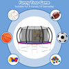 Yeah Depot - 12FT Trampoline with Enclosure - Recreational Trampolines with Ladder, ASTM Approval Outdoor Trampoline for Kids