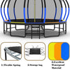 Yeah Depot - 16FT Trampoline with EnclosureRecreational Trampolines with Ladder and AntiRust Coating, ASTM Approval Outdoor Trampoline for Kids