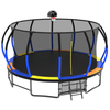 Yeah Depot - 16FT Trampoline with EnclosureRecreational Trampolines with Ladder and AntiRust Coating, ASTM Approval Outdoor Trampoline for Kids