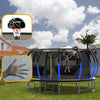 Yeah Depot - 16FT Trampoline with EnclosureRecreational Trampolines with Ladder and AntiRust Coating, ASTM Approval Outdoor Trampoline for Kids