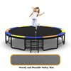 Yeah Depot - 16FT Trampoline with EnclosureRecreational Trampolines with Ladder and AntiRust Coating, ASTM Approval Outdoor Trampoline for Kids