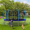 Yeah Depot - 14FT Trampoline with Enclosure - Recreational Trampolines with Ladder, ASTM Approval Outdoor Trampoline for Kids