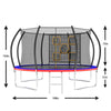 Yeah Depot - 14FT Trampoline, Outdoor Trampolines for Kids and Adults, Recreational Trampoline with Enclosure Net & Ladder, Round Trampoline ASTM Approved