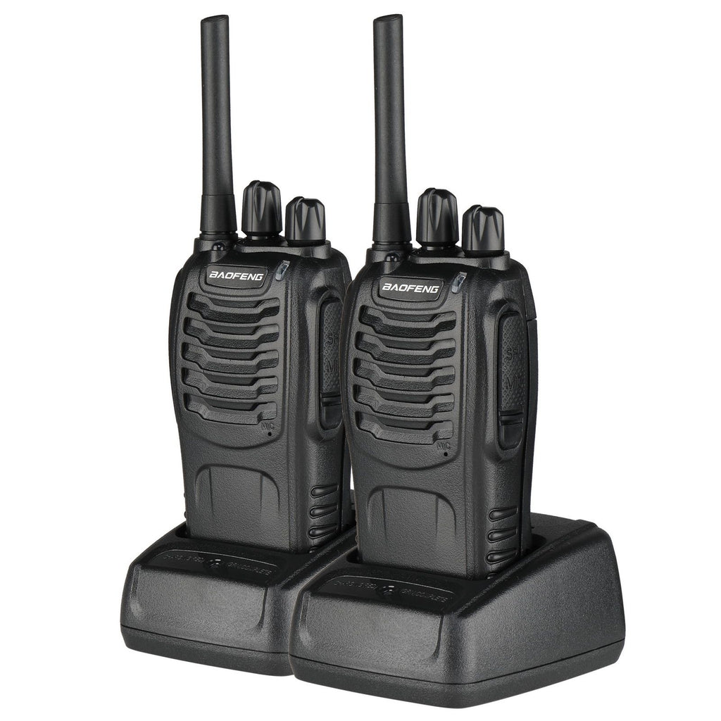 inQ Boutique - Baofeng BF-88A 5W FRS Frequency Handheld Walkie Talkie Black (2pcs/Pair)