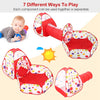 Eggracks by Global Phoenix - 3 In 1 Child Crawl Tunnel Tent Kids Play Tent Ball Pit Set Foldable Children Play House Pop-up Kids Tent